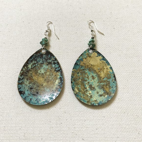 Lure Earrings Turquoise Ocean Sea Mermaid Summer Fishing Beach Sailing Boats - Picture 2 of 5